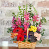 WITH THIS ELEGANT COUNTRY STYLE BASKET YOU CAN DELIVER A SMILE TO