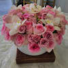 Low Beautiful rose arrangement  will  make her feel special