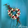 18 inch heart easel. Please call for availability and color scheme.