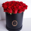 Red roses in black box. Great for Valentine&#039;s day,  Birthday, 