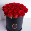 Red roses in black box. Great for Valentine&#039;s day,  Birthday, 