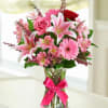 For my Pink lovers, arrangement full of roses, Daisys, lilies and pink