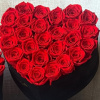We will custom design a heart shaped rose centerpiece with your choice
