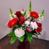 The classic expression of your love is displayed in rich red and