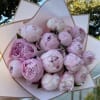 Our best seller - hand bouquet with gorgeous pink peonies 