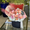Mix flowers in a beautiful vase