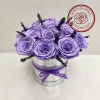 18 natural preserved lavender roses that last forever.