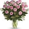 Pretty pink and perfect. There&#039;s nothing like long-stemmed pink roses to show