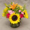 it is a combination of tiger lily, green button pom, mini pink
