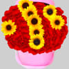Go big with your love. Send this red rose sunshine arrangement. This