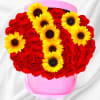 Go big with your love. Send this red rose sunshine arrangement. This