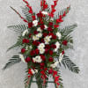 Red Roses Carnations and White Chrysanthemums