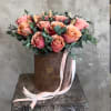 Dozen roses presentation, peach,. Red, yellow, white or red available stock