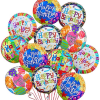 A fun way to celebrate any occasion with a dozen mylar balloons.