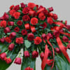Red carnations, Red roses
AS  SIMILAR AS POSSIBLE
Substitution based on season, flowers