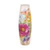 This crackle glass memory lamp is 4.0&quot; W x 4.0&quot; Diameter and