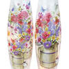 This crackle glass memory lamp is 4.0 &quot;W x 4.0&quot; Diameter and