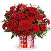 Make them feel truly magnificent with this bright red bouquet, presented in