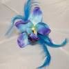 Arm band with silk flowers