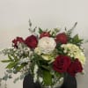 Ranunculous, roses, hydrangeas with a sparkle for the holidays 
