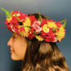 Bright, bold and beautiful! &nbsp;This exceptional lei po&#039;o (head lei) is a