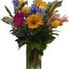 Celebrate good times with this lively bouquet. This arrangement includes seasonal blooms.