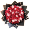 Beautiful bouquet composed of roses, in 2 shades of your choice, in