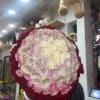 Beautiful ombr&eacute; Buchon style arrangement 

110 Roses