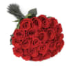 24 red  roses hand tied and wrapped make a grand statement