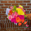 We couldn&#039;t stop adding flower! This hand tied bouquet is massive and