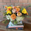 A lush mixture of free spirit garden roses, premium David Austin peach