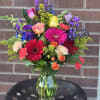Designed by one of our local gals, this piece is bright and