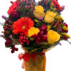 This lovely arrangement is perfect for summer, spring or fall with bright
