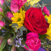Beautiful spring arrangement - colorful as can be!