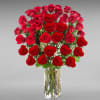 Go big with your love. Send the most extravagant red rose arrangement.