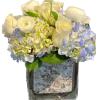 Send something to let them know you care. Featuring blue hydrangea, white