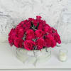 "Indulge in the exquisite beauty of our Pink Passion Blossoms Hat Box