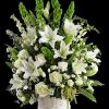 The In Our Thoughts Arrangement is a symbol of pure peace and