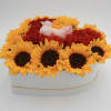 A masterpiece of nature&#039;s bounty. Each sunflower and rose carefully selected to