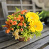 The &quot;Blooming Joy&quot; Is a delightful all yellow basket arrangements full of