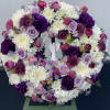 Wreath approximately 16&rdquo; w/ Small ceramic angel 