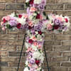 A beautifully designed Sympathy Cross, we will change the color if desired