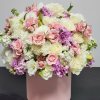 An amazing box with fresh flowers!
The composition is combined with delicate pink