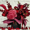 Indulge in a world of enchantment with our &quot;Dark Romance&quot; floral arrangement