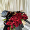 Symbolize your undying love and passion with this breathtaking bouquet of red