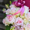 &quot;The Mulberry Cloud&quot; is a delectable assortment of pink roses, white spray