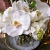 From our Permanent Botanicals collection, order this silk white floral arrangement in