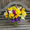 The &quot;Spring Equinox&quot; Bouquet is a wonderful assortment of yellow Daisy, Tulips