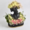Beautiful handmade floral vase set up with beautiful fresh flowers. This is