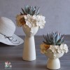 Handmade
Materials: Ceramic, resin, concrete 
A beautiful addition to any plant lovers collection!